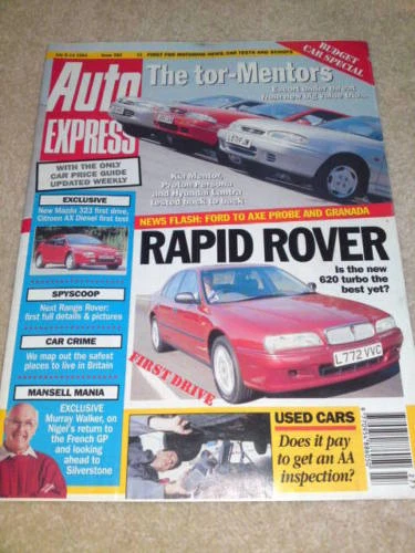 AUTO EXPRESS - MANSELL MANIA July 8-14 1994 Issue 302 - Image 1 of 1