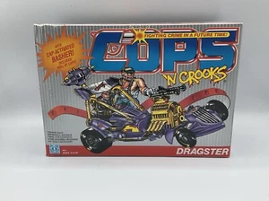 Dragster Vintage Action Figure COPS N Crooks Vehicle New NIB Sealed 1989 Hasbro - Picture 1 of 4