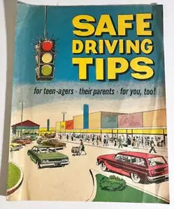 SAFE DRIVING TIPS ~ c1960s Comic Book - Picture 1 of 1