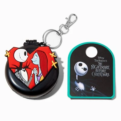 Disney The Nightmare Before Christmas Jack & Sally Pocket Hair Brush Keychain - Image 1 of 4