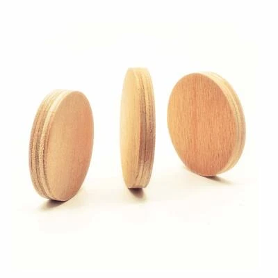 Holzscheibe Rund Buche Holz Scheibe Sperrholz Zuschnitt - Größe Frei Wählbar - Bild 1 von 3