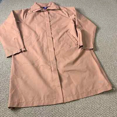 JoyLab Womens Rain Jacket Size XS Pink Long Sleeve Full Zip Snap Pocket Collared - Image 1 of 4