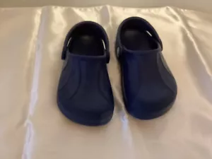 Crocs Unisex Toddler Classic Clogs Slip On Navy Blue Shoes Size 8-9 - Picture 1 of 10