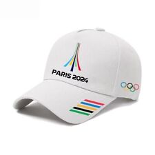 2024 Paris Olympics perimeter PARIS five rings commemorative hat outdoors