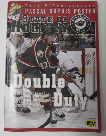 12/17/2005 Minnesota Wild vs Montreal Canadiens Game Program (w/Poster) Cover