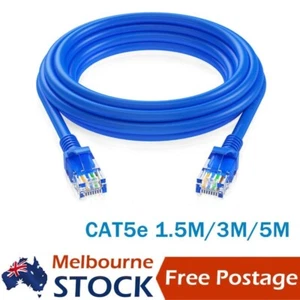 1.5m 3m 5m Quality RJ45 Ethernet Cable LAN Router Internet Lead Network Wire - Picture 1 of 9