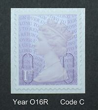 2016 - 1st - O16R code C - From QUEEN's 90th BIRTHDAY PM50 Booklet