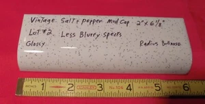 1 pc. Salt & Pepper Ceramic Bullnose Tile 2” X 6” American Olean, less blurry - Picture 1 of 10