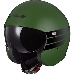 LS2 Jet Helmet OF599 Spitfire II 2 Retro - Motorcycle Helmet With Sun Visor - Picture 1 of 3