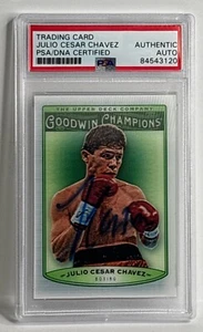 Julio Cesar Chavez Signed 2019 Goodwin Champions LB - JC Boxing Slabbed PSA - Picture 1 of 2
