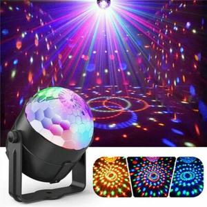 Disco Party Lights Stage Light Strobe LED DJ Ball Indoor Сolored Dance Bulb Lamp - Picture 1 of 28