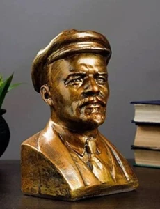 Vladimir Lenin Russian Soviet Communist Leader Bust Sculpture Statue - Picture 1 of 12