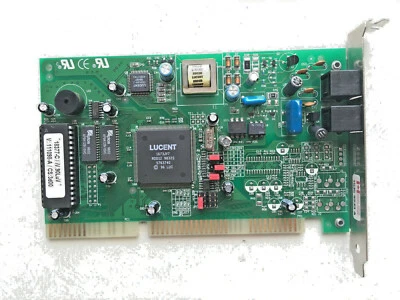 Lucent Model 1105L 56k Internal ISA Card Fax/Data Modem - Tested, Working - Image 1 of 4