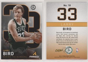 2013-14 Panini Pinnacle Behind The Numbers Red Artist Proof Larry Bird #18 HOF