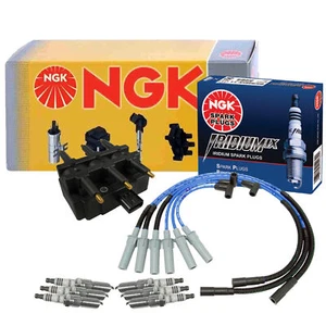 NGK DIS Ignition Coil Wires & 6 Iridium IX Spark Plugs Kit For Wrangler 3.8 V6 - Picture 1 of 1