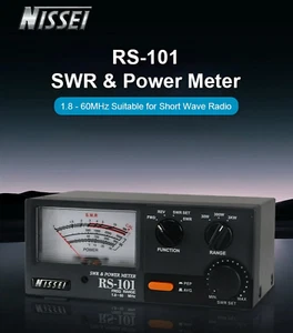 Rosmetro Wattmetro NISSEI RS-101 – Misura Potenza e SWR fino a 3KW fino a 60Mhz - Zdjęcie 1 z 5