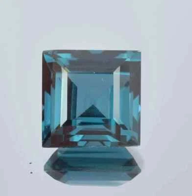 10.50 Ct Natural Indicolite Blue Green Tourmaline Square Cut Loose Gemstone - Image 1 of 4