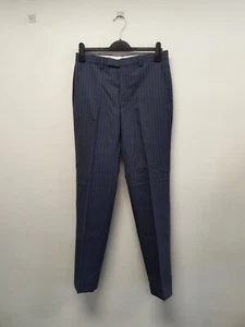 M&S LUXURY SUIT TROUSERS GREY PURE NEW WOOL SIZE W30 L33 BNWT 7014 - Picture 1 of 6