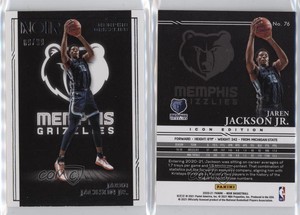 2020-21 Panini Noir Icon Edition /99 Jaren Jackson Jr #76