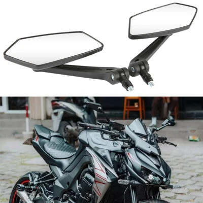 M8/M10 Motorcycle Rearview Wing Side Mirrors For Kawasaki Z1000 Z900 Z800 Z700 Foto 1 de 4
