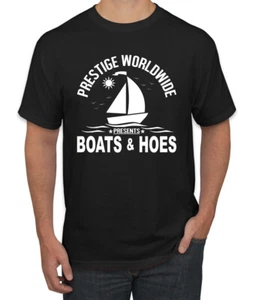 Camiseta gráfica para hombre Prestige Worldwide divertida de barcos y azadas cultura pop - Imagen 1 de 25