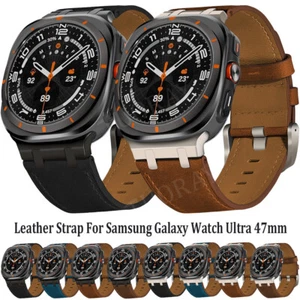 Lederarmband für Samsung Galaxy Watch Ultra 47mm Smart Luxus Ersatzarmband - Bild 1 von 22