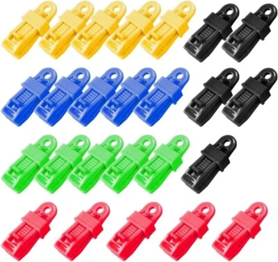 MARKENLOS 25x Planenhalter Zelt Plane Befestigung Klemme Clips Abdeckplane Markisen Clamp