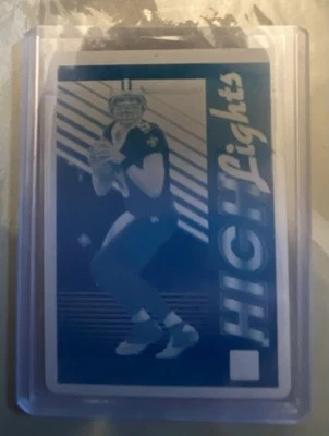 2018 Panini Plates & Patches Cyan Plate Drew Brees 1/1 - Image 1 of 2