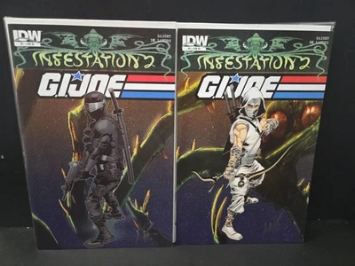 Infestation 2: G.i. Joe #1-2 Capa RI Série Completa Conjunto Ambos Assinados Ramondelli - Imagem 1 de 4
