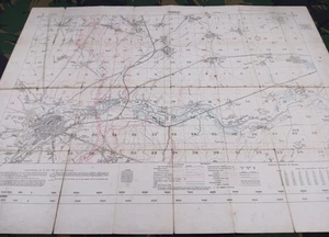 WW1 BRITISH TRENCH MAP of ARRAS also featuring the SOUTHERN END of VIMY RIDGE - Picture 1 of 19