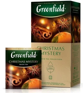 Greenfield Black Tea Christmas Mystery 25 Teebeutel Made in Russia RF NO GMO - Bild 1 von 4