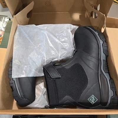 Muck Boot Company Men’s Apex Mid zip Ankle Boot AXMZ-000 Black/Gray Size 9 - Image 1 of 4