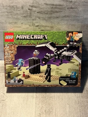 LEGO 21151 Minecraft The End Battle 222 Juego Retirado Nuevo CAJA DAÑADA Foto 1 de 3