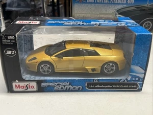 MAISTO 1:24 SCALE LAMBORGHINI MURCIELAGO LP640 DIECAST! YELLOW! NEW IN BOX!! - Picture 1 of 9