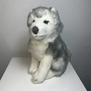 Rare HTF Vintage Ganz Heritage Collection Plush Silver Husky Sitting  - Bild 1 von 10