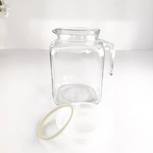 Bormioli Rocco Frigoverre 2 Liter Glass Pitcher | Frosted Lid with Rubber Seal - Picture 1 of 13