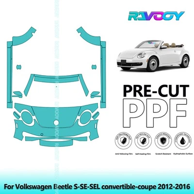 Protection Film PPF For Volkswagen Beetle S-SE-SEL convertible-coupe 2012-2016 - Image 1 of 4