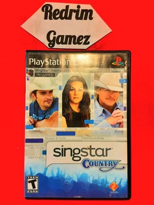 Singstar Country Black Label Sony PS2 Video Games Music Simulation - Image 1 of 3