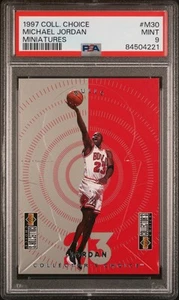 1997 COLLECTOR'S CHOICE MINIATURES MINIATURES #M30 MICHAEL JORDAN PSA 9 - Picture 1 of 2