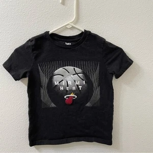 NBA Miami heat shirt black boys small - Picture 1 of 3