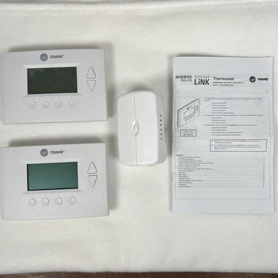 2 Schlage Link Trane Thermostats TZ45 Programmable Nexia Energy Control w/manual - Image 1 of 4