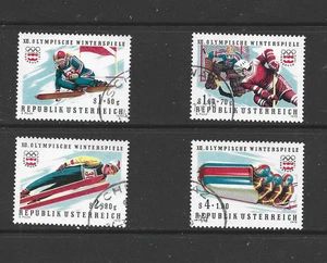 AUSTRIA - 1975 Winter Olympic Games - Innsbruck 1976, Austria - USED SET - Picture 1 of 1