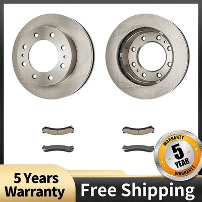For Chevy Silverado GMC Sierra 2500 HD Express 2500 Front Brake Rotors & Pads - Image 1 of 4