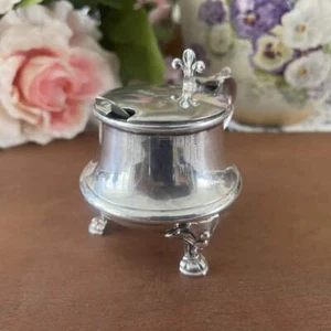 James Dixon & Sons Britannia Silver Mustard Pot - Picture 1 of 5