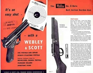 Webley & Scott 1958 Air Guns and Garden Gun Catalog - Picture 1 of 1