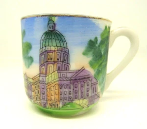 Vintage Miniatur Handbemalt Japan Teetasse - Bild 1 von 3