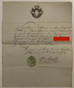 REGNO DI SARDEGNA LEGAZIONE SVIZZERA LETTERA PASSAPORTO VIAGGIO A TORINO 1853 - Picture 1 of 6
