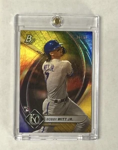 BOBBY WITT JR 2022 Bowman ROOKIE GOLD REFRACTOR SSP Parallel Variation RC #’d/50 - Picture 1 of 4