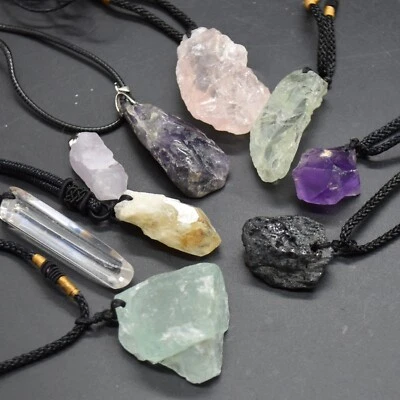 Raw Gemstone Nugget, pointed Pendant - 1.5 - 3.5cm - 1 Count - Various Stones - Image 1 of 2