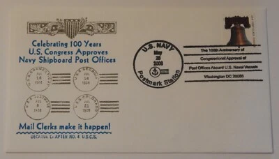 Congress Approves Navy Mail Clerks 100th anniversary Great White Fleet 2008 - Image 1 of 2